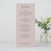 Elegant Beige Wedding Menu メニュー (スタンド正面)