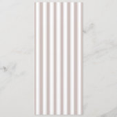 Elegant Beige Wedding Menu メニュー (裏面)