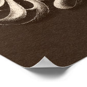 Elegant "Believe" Golden Script on Parchment ポスター (角)