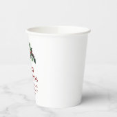 Elegant Berries Christmas Botanical Simple 紙コップ (左)