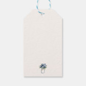 Elegant Berry First Blueberry Birthday Cake ギフトタグ (裏面)