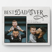 Elegant Best Dad Ever 父の日フォト フォトプラーク (正面)