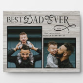 Elegant Best Dad Ever Fathers Day Photo  フォトプラーク (正面)