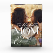 Elegant Best Mom Ever Collage Mothers Day keepsake フォトブロック (正面)