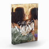 Elegant Best Mom Ever Collage Mothers Day keepsake フォトブロック (左)