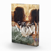 Elegant Best Mom Ever Collage Mothers Day keepsake フォトブロック (右)