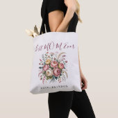 Elegant Best Mom Ever Floral Tote Bag トートバッグ (クローズアップ)