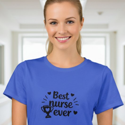 Elegant Best Nurse Ever T-Shirt for Women Tシャツ