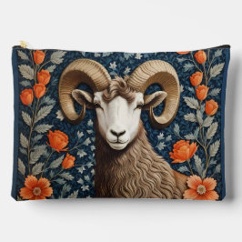 Elegant Big Horn Sheep William Morris Inspired アクセサリーポーチ
