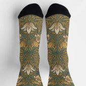 Elegant Biophilic Floral Pattern  ソックス (上部)