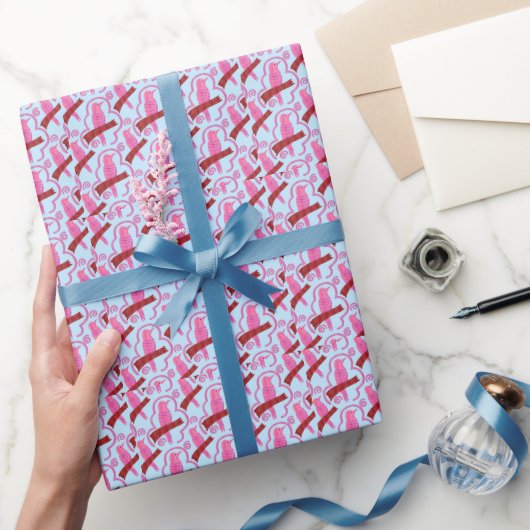Elegant birds Pattern Wrapping Paper ラッピングペーパー (ギフト)