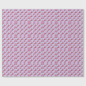Elegant birds Pattern Wrapping Paper ラッピングペーパー (フラット)