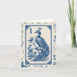 Elegant Birdy Bam Mah Jongg Note Cards ノートカード