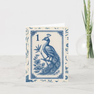Elegant Birdy Bam Mah Jongg Note Cards ノートカード