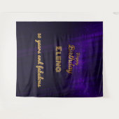 Elegant Birthday  タペストリー (正面(横))