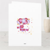 Elegant Birthday Card for Her – Personalized Greet カード (裏面)