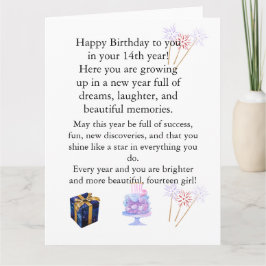 Elegant Birthday Card for Her – Personalized Greet カード