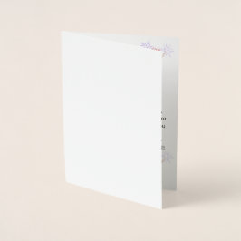 Elegant Birthday Card for Her – Personalized Greet 箔カード