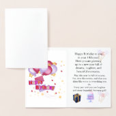 Elegant Birthday Card for Her – Personalized Greet 箔カード (ディスプレー)