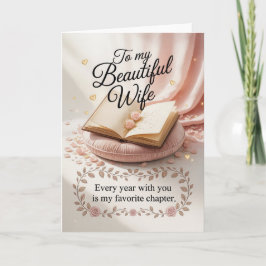 Elegant Birthday Design for Wife カード