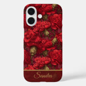 Elegant Birthday Gift Carnation Flower Name Case-Mate iPhoneケース (裏面)