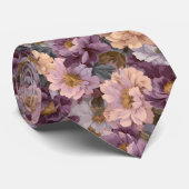 Elegant Birthday Gifts For Him Peonies Floral ネクタイ (ロール)