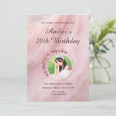 Elegant Birthday Invitation_Fresh Look Invitation 招待状 (スタンド正面)