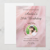 Elegant Birthday Invitation_Fresh Look Invitation 招待状 (正面/裏面)