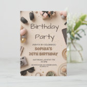 Elegant Birthday Party for Adults 招待状 (スタンド正面)