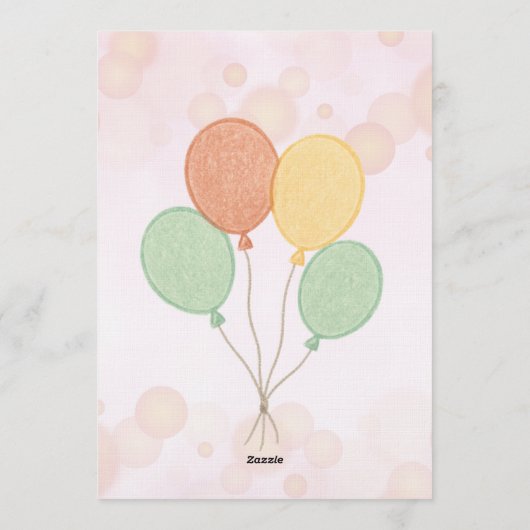 Elegant Birthday Party Invitations  招待状 (裏面)