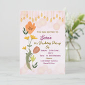 Elegant Birthday Party Invitations  招待状 (スタンド正面)