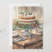 Elegant  Birthday Tea Party  Invitation 招待状 (裏面)