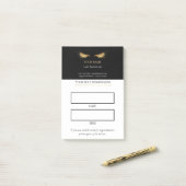 Elegant black and gold Lash appointment ポストイット (デスク上)