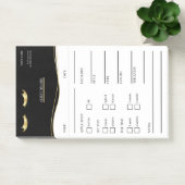 Elegant black and gold Lash Client  Post-it® Notes ポストイット (オフィス)