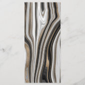 Elegant Black and Gold Marble Wedding メニュー (裏面)