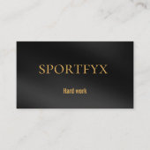Elegant Black and Gold Minimalist Business Card |  名刺 (正面)