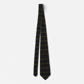 Elegant Black and gold Neck Tie ネクタイ (裏面)