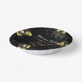 Elegant black and gold summer wedding ペーパーボウル (傾斜あり)