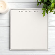 Elegant Black and Ivory Minimalist Two Border