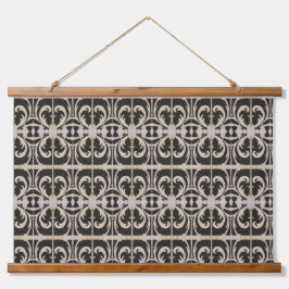 Elegant Black and White 吊り下げ型タペストリー