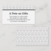 Elegant Black and White Art Deco Style エンクロージャーカード (正面/裏面)