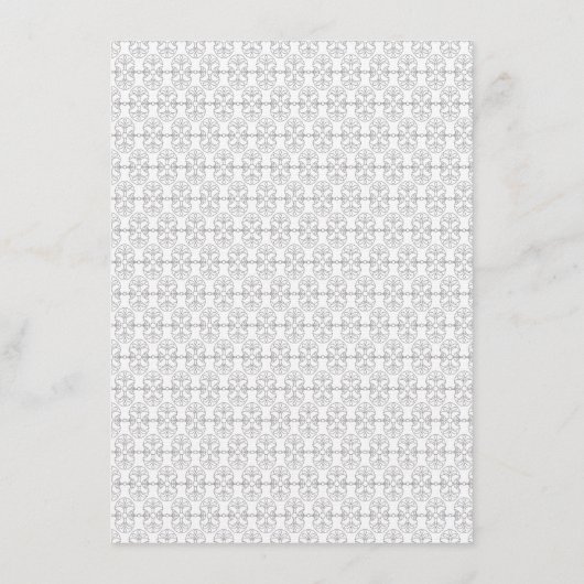 Elegant Black and White Art Deco Style メニュー (裏面)