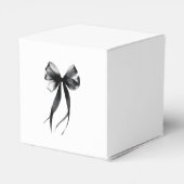 Elegant Black and White Bow 30th Birthday Party フェイバーボックス (裏面サイド)