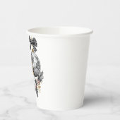 Elegant Black and White Christmas Ornaments  紙コップ (左)