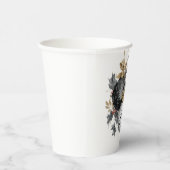 Elegant Black and White Christmas Ornaments 紙コップ (右)