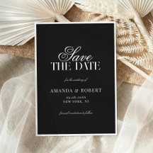 Elegant Black and White Classic Old Money Wedding