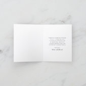 Elegant Black and White Classic Wedding サンキューカード (内部)