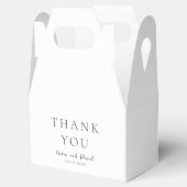 Elegant Black and White Classic Wedding フェイバーボックス (オープン)