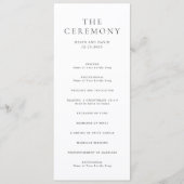 Elegant Black and White Classic Wedding プログラム (正面)