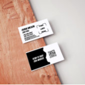 Elegant Black and White Corporate Business Card 名刺